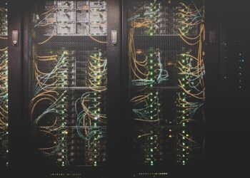 Digital data streams and cybersecurity network visualization representing digital rights and privacy