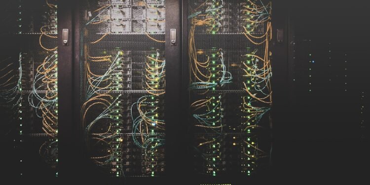 Digital data streams and cybersecurity network visualization representing digital rights and privacy