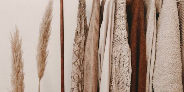 Sustainable fashion clothing collection featuring eco-friendly materials and natural fabrics