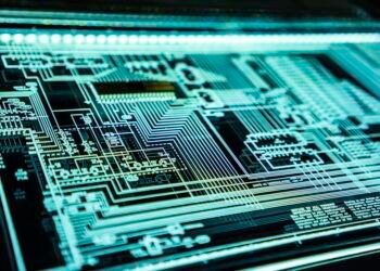 Digital cybersecurity concept showing network protection and data security