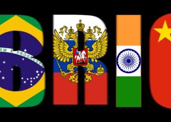 Global economic order and BRICS expansion concept visualization