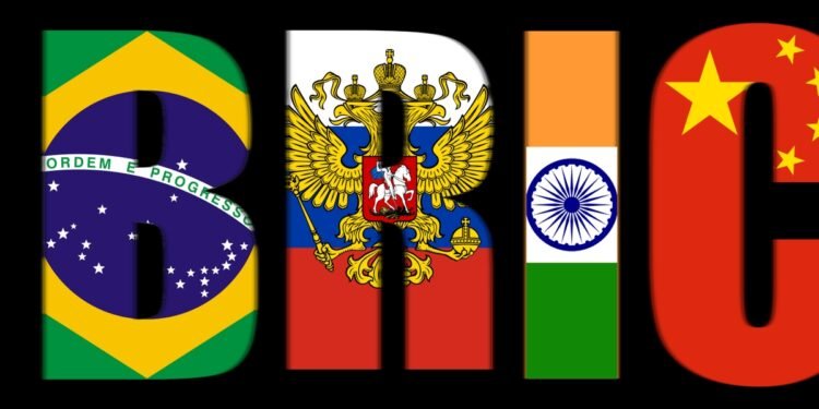 Global economic order and BRICS expansion concept visualization