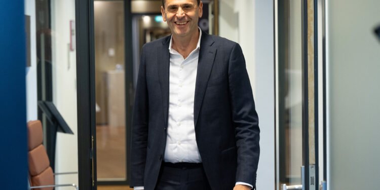 ASML Holding CEO Christophe Fouquet during interview about semiconductor technology