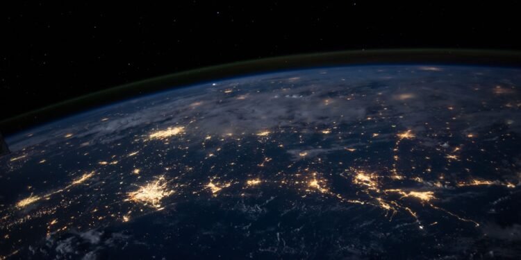 Technology network imagery representing California government AI adoption