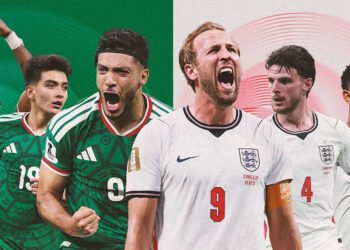 World Cup 2026 action shot with stadium and official match ball representing the FIFA tournament technology revolution