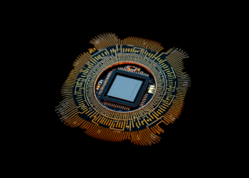 Abstract financial and technology networking concept