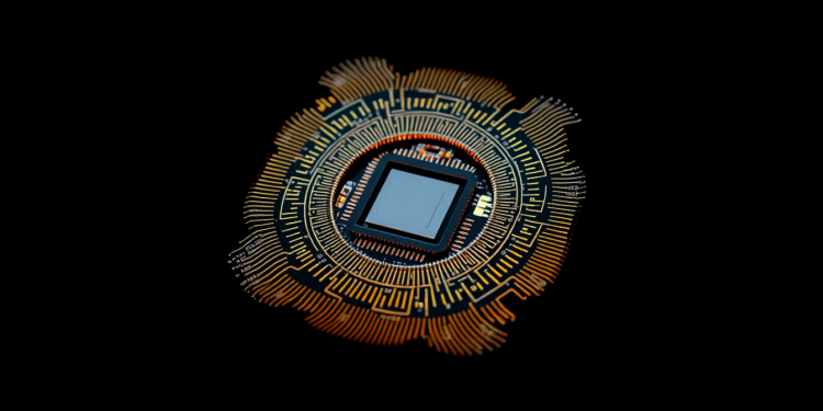 Abstract financial and technology networking concept
