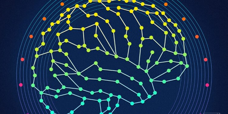 Brain-computer interface concept illustration