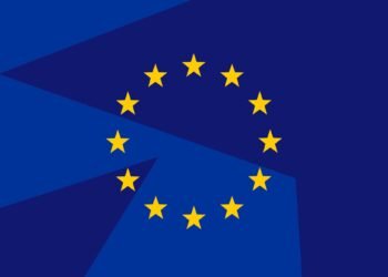 EU digital regulation and social media concept illustration