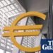 European Central Bank headquarters in Frankfurt during rate decision period
