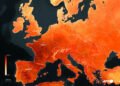 Heatwave in Europe symbolizing AI data center energy consumption challenges