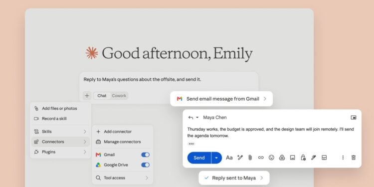 Anthropic’s Claude Can Now Send Gmail and Manage Google Drive Files