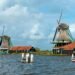 A Dutch landscape with a windmill