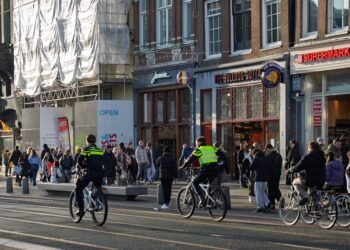 A Dutch shopping street