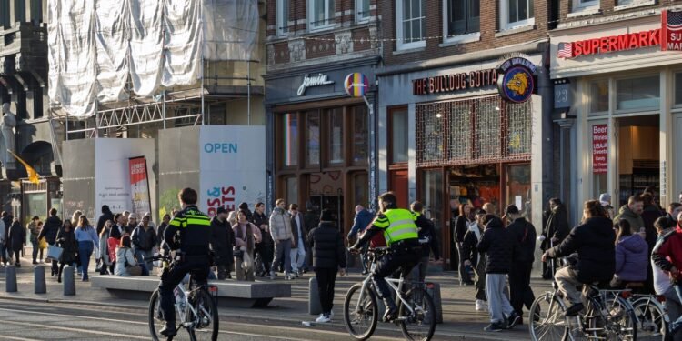 A Dutch shopping street