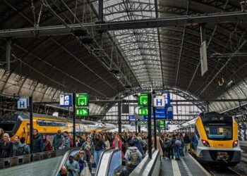 A Dutch train station