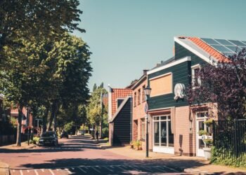 Houses on a Dutch residential street