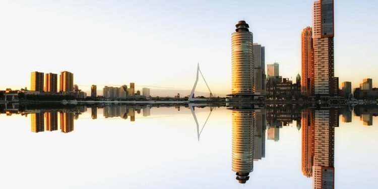 Modern architecture in Rotterdam