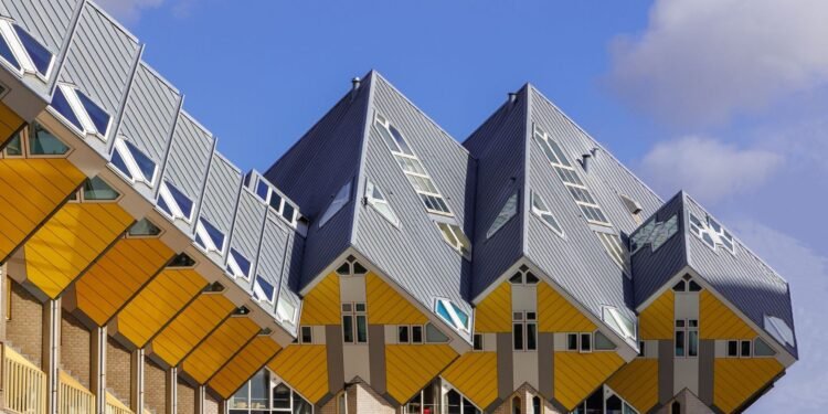 Modern architecture in Rotterdam