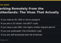Working Remotely From the Netherlands: The Visas That Actually Exist (2026)