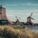 A Dutch landscape with a windmill