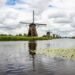 A Dutch landscape with a windmill
