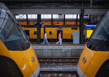 A Dutch train station