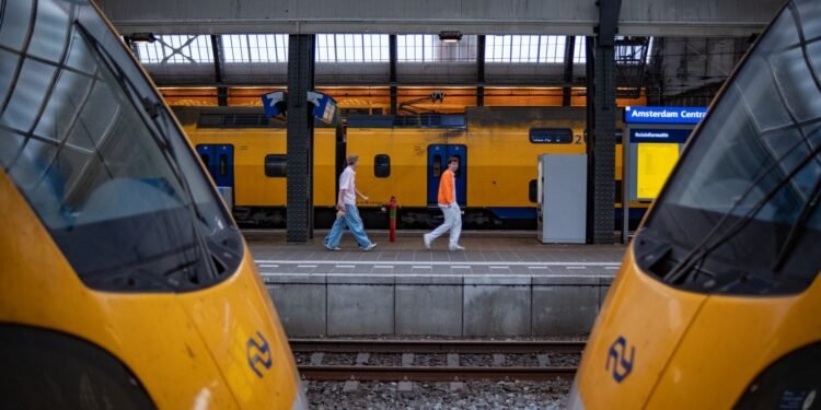 A Dutch train station