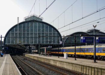 A Dutch train station