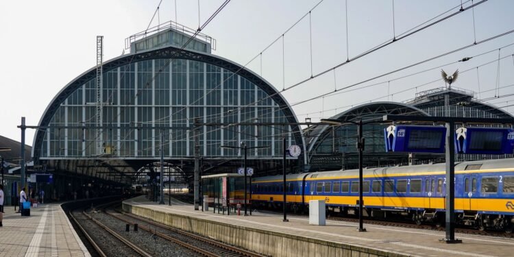 A Dutch train station