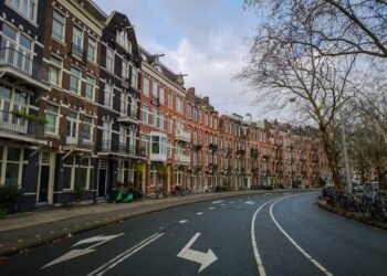 Houses on a Dutch residential street