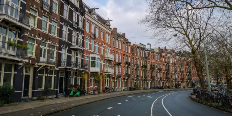 Houses on a Dutch residential street