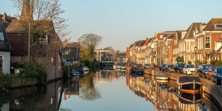 Houses on a Dutch residential street