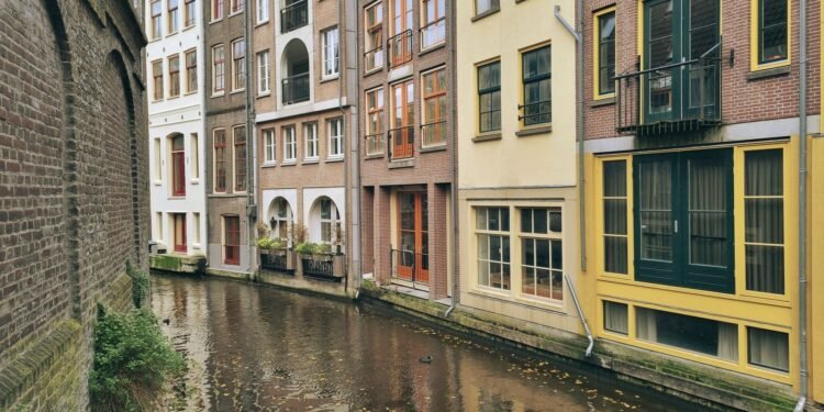 Houses on a Dutch residential street