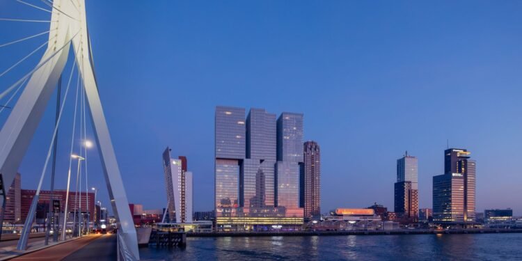Modern architecture in Rotterdam